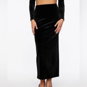 Velvet elegant black long skirt by J.R. Nites by Carol Lin. *bundle with jacket